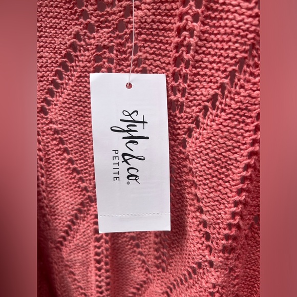 NWT | Style & Co | Women’s Costal Classic Cardigan Petite | Size MP - Picture 7 of 9